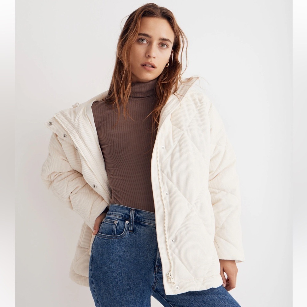 MADEWELL Corduroy Holland Quilted Puffer Parka
